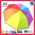 Rainbow couleur inversé pliage parapluie avec logo impression pas cher en gros